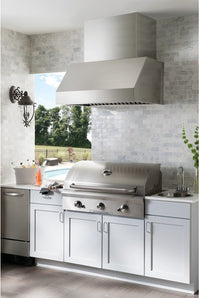 Broan® Elite 36" Outdoor Chimney-Style Hood – Stainless Steel - Range Hood in Stainless Steel