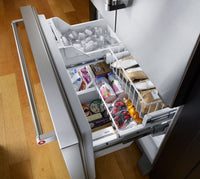 KitchenAid 22 Cu. Ft. French Door Refrigerator with Interior Dispenser - Stainless Steel - Refrigerator with Ice Maker in Stainless Steel