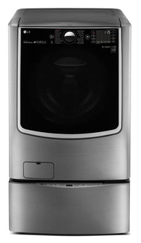 LG 6.0 Cu. Ft. High-Efficiency Front-Load Steam Washer – Graphite Steel - Washer in Graphite