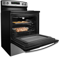 Amana 4.8 Cu. Ft. Freestanding Electric Range – YACR4303MFS - Electric Range in Stainless Steel/Black