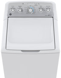 GE 4.9 Cu. Ft. Capacity Top Load Washer with Stainless Steel Drum– GTW485BMMWS - Washer in White