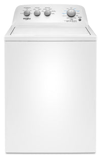 Whirlpool 4.4 Cu. Ft. I.E.C. Top-Load Washer and 7.0 Cu. Ft. Gas Dryer – White - Laundry Set in White