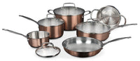 Cuisinart Classic Collection® 10-Piece Stainless Colour Series Cookware Set – Copper - Cookware in Copper