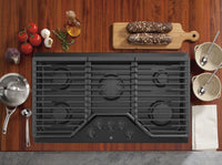 GE 36" Built-In Gas Cooktop - JGP5036DLBB - Gas Cooktop in Black
