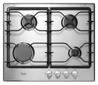 Whirlpool 24" Gas Cooktop - WCG5424AS - Gas Cooktop in Stainless Steel
