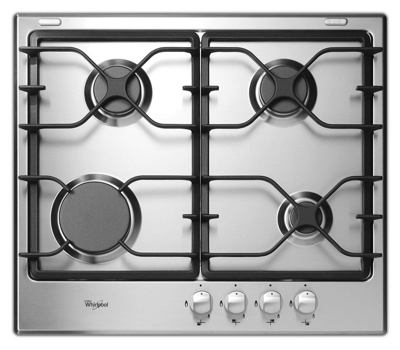 Whirlpool 24" Gas Cooktop - WCG5424AS - Gas Cooktop in Stainless Steel