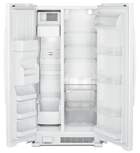 Amana 21 Cu. Ft. Side-By-Side Refrigerator with Dual Pad External Ice and Water Dispenser – ASI2175G - Refrigerator with Exterior Water/Ice Dispenser in White