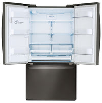 LG 28 Cu. Ft. 3-Door French-Door Refrigerator – LFXS28968D - Refrigerator with Exterior Water/Ice Dispenser, Ice Maker in Black Stainless Steel