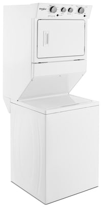 Whirlpool® 4.0 cu.ft Gas Stacked Laundry Center 9 Wash cycles and AutoDry™ - Laundry Centre in White