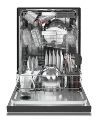 KitchenAid Front-Control Dishwasher with FreeFlex™ Third Rack - KDFM404KPS|Lave-vaisselle KitchenAid avec commandes à l'avant et 3e panier FreeFlexMC - KDFM404KPS|KDFM40KS