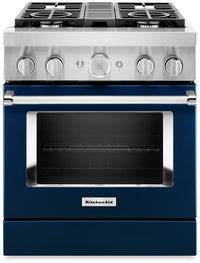KitchenAid 30'' Smart Commercial-Style Dual Fuel Range - KFDC500JIB