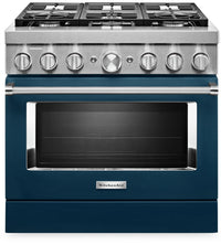 KitchenAid 36" Smart Commercial-Style Gas Range - KFGC506JIB|Cuisinière à gaz intelligente KitchenAid de 36 po de style commercial - KFGC506JIB|KFGC506I