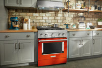 KitchenAid 30'' Smart Commercial-Style Gas Range - KFGC500JSC