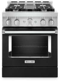 KitchenAid 30" Smart Commercial-Style Gas Range - KFGC500JBK|Cuisinière à gaz intelligente KitchenAid de 30 po de style commercial - KFGC500JBK|KFGC500K