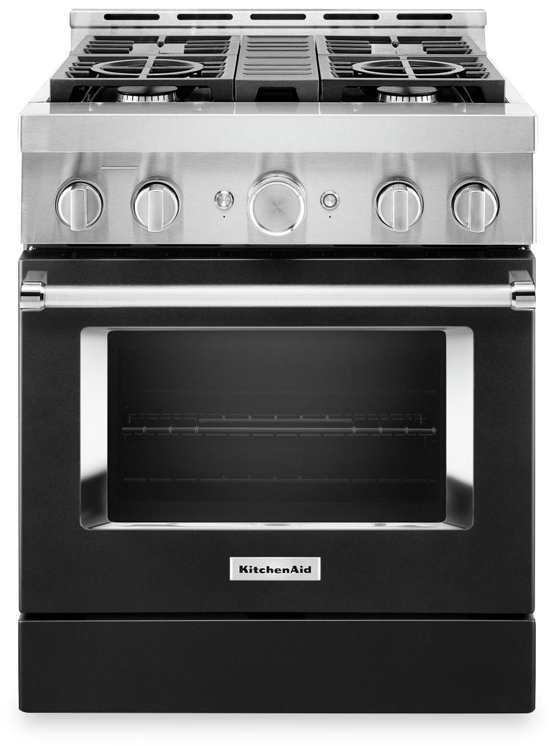 KitchenAid 30" Smart Commercial-Style Gas Range - KFGC500JBK|Cuisinière à gaz intelligente KitchenAid de 30 po de style commercial - KFGC500JBK|KFGC500K