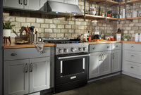 KitchenAid 30'' Smart Commercial-Style Dual Fuel Range - KFDC500JBK