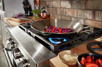 KitchenAid 30'' Smart Commercial-Style Dual Fuel Range - KFDC500JBK