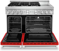 KitchenAid 48" Smart Commercial-Style Gas Range with Griddle - KFGC558JPA|Cuisinière à gaz intelligente KitchenAid 48 po de style commercial, plaque chauffante - KFGC558JPA|KFGC558A