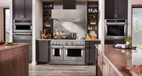 KitchenAid 48" Smart Commercial-Style Dual Fuel Range with Griddle - KFDC558JSS|Cuisinière hybride intelligente KitchenAid 48 po de style commercial, plaque chauffante - KFDC558JSS|KFDC558S