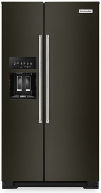 KitchenAid 19.9 Cu. Ft. Counter-Depth Side-by-Side Refrigerator - KRSC700HBS|Réfrigérateur KitchenAid de 19,9 pi³ de profondeur comptoir à compartiments juxtaposés - KRSC700HBS|KRSC700B