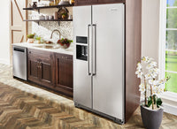 KitchenAid 19.9 Cu. Ft. Counter-Depth Side-by-Side Refrigerator - KRSC700HPS|Réfrigérateur KitchenAid de 19,9 pi³ de profondeur comptoir à compartiments juxtaposés - KRSC700HPS|KRSC700S