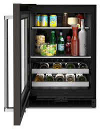 KitchenAid 4.9 Cu. Ft. 14-Bottle Beverage Centre with Left-Swing Door - KUBL314KBS | Refroidisseur à boissons KitchenAid 4,9 pi3 14 bouteilles, charnières de porte à gauche - KUBL314KBS | KUBL314B