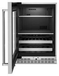 KitchenAid 4.9 Cu. Ft. 14-Bottle Beverage Centre with Left-Swing Door - KUBL314KSS | Refroidisseur à boissons KitchenAid 4,9 pi3 14 bouteilles, charnières de porte à gauche - KUBL314KSS | KUBL314S