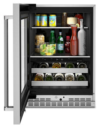 KitchenAid 4.9 Cu. Ft. 14-Bottle Beverage Centre with Left-Swing Door - KUBL314KSS | Refroidisseur à boissons KitchenAid 4,9 pi3 14 bouteilles, charnières de porte à gauche - KUBL314KSS | KUBL314S