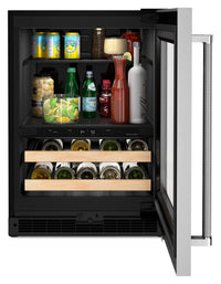 KitchenAid 4.9 Cu. Ft. 14-Bottle Beverage Centre with Right-Swing Door - KUBR214KSB | Refroidisseur à boissons KitchenAid 4,9 pi3 14 bouteilles, charnières de porte à droite - KUBR214KSB | KUBR214S
