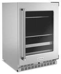 KitchenAid 4.9 Cu. Ft. 14-Bottle Beverage Centre with Right-Swing Door - KUBR314KSS | Refroidisseur à boissons KitchenAid 4,9 pi3 14 bouteilles, charnières de porte à droite - KUBR314KSS | KUBR314S