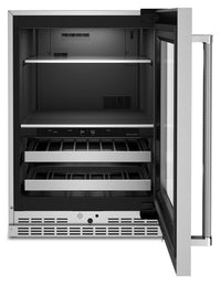 KitchenAid 4.9 Cu. Ft. 14-Bottle Beverage Centre with Right-Swing Door - KUBR314KSS | Refroidisseur à boissons KitchenAid 4,9 pi3 14 bouteilles, charnières de porte à droite - KUBR314KSS | KUBR314S