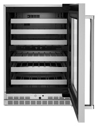 KitchenAid 5 Cu. Ft. 46-Bottle Wine Cellar with Right-Swing Door - KUWR314KSS | Cellier à vin KitchenAid de 5 pi3 pour 46 bouteilles avec charnières de porte à droite - KUWR314KSS | KUWR314S