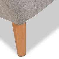 Calla Linen-Look Fabric Sofa - Light Grey|Sofa Calla en tissu d'apparence lin - gris pâle|CALLLGSF