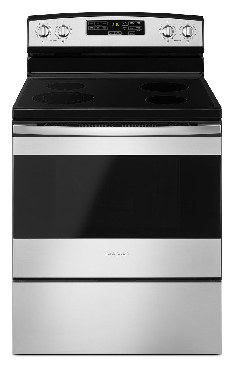 Amana 4.8 Cu. Ft. Freestanding Electric Range with Self-Clean – YAER6603SFS - Electric Range in Stainless Steel