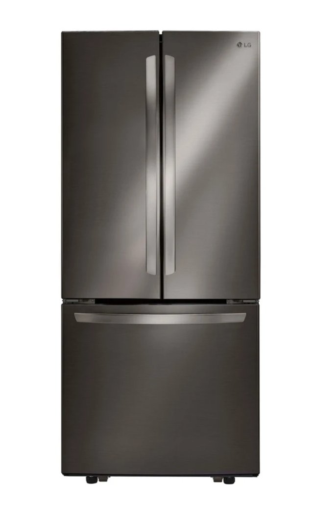 LG 21.8 Cu. Ft. 3-Door French Door Refrigerator - LRFNS2200D|Réfrigérateur LG de 21,8 pi³ à portes françaises à congélateur inférieur - LRFNS2200D|LRFNS22D