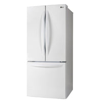 LG 21.8 Cu. Ft. 3-Door French Door Refrigerator - LRFNS2200W - Refrigerator in White