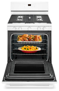 Maytag 5.0 Cu. Ft. Freestanding Gas Range with Oval Burner – MGR6600FW - Gas Range in White