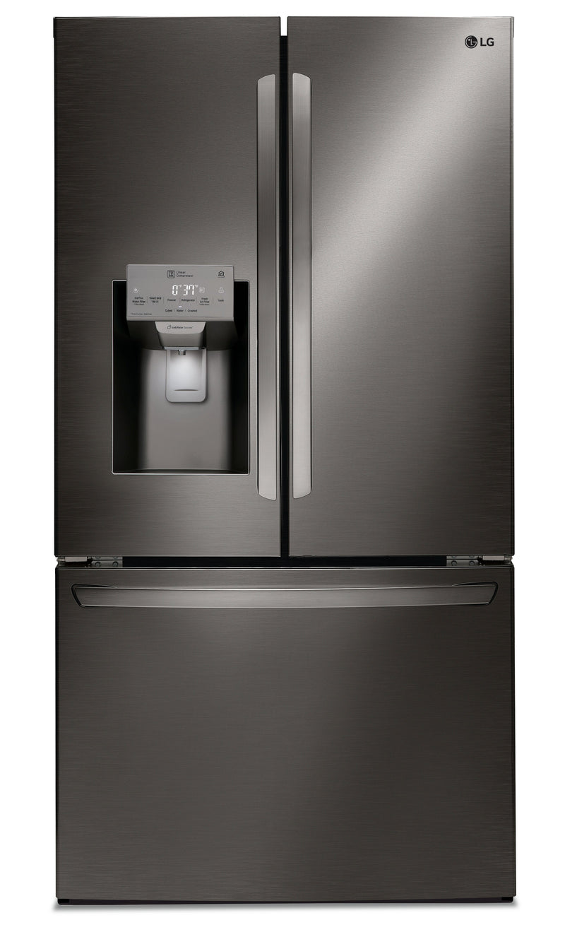 LG 22 Cu. Ft. Smart Counter-Depth French-Door Refrigerator - LFXC22526D | Réfrigérateur LG intelligent de 22 pi³ à portes françaises de profondeur comptoir - LFXC22526D | LFXC225D
