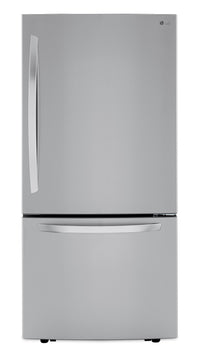 LG 26 Cu. Ft. Bottom-Freezer Refrigerator - LRDCS2603S | Réfrigérateur LG de 26 pi³ à congélateur inférieur - LRDCS2603S | LRDCS26S
