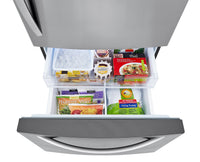 LG 26 Cu. Ft. Bottom-Freezer Refrigerator - LRDCS2603S | Réfrigérateur LG de 26 pi³ à congélateur inférieur - LRDCS2603S | LRDCS26S
