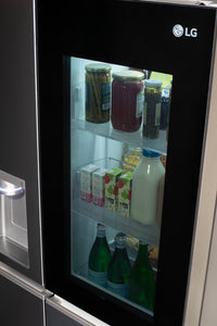 LG 27 Cu. Ft. Side-by-Side Refrigerator with InstaView™ - LRSOS2706S | Réfrigérateur LG de 27 pi³ à compartiments juxtaposés avec InstaViewMC - LRSOS2706S | LRSOS27S