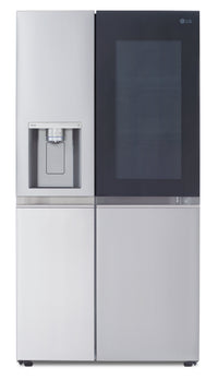 LG 27 Cu. Ft. Side-by-Side Refrigerator with InstaView™ - LRSOS2706S | Réfrigérateur LG de 27 pi³ à compartiments juxtaposés avec InstaViewMC - LRSOS2706S | LRSOS27S