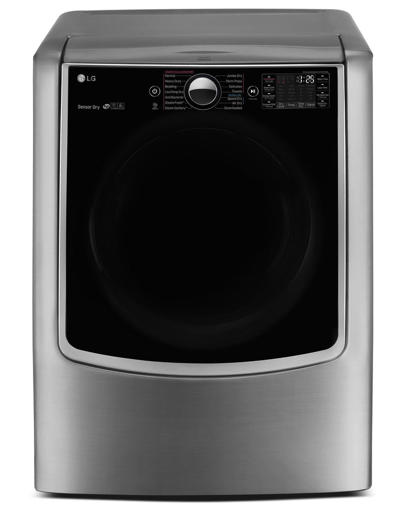 LG 9.0 Cu. Ft. Mega Capacity Electric Steam Dryer – Graphite Steel - Dryer in Graphite