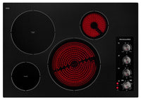KitchenAid 30" Electric Cooktop with 4 Radiant Elements - Black - Electric Cooktop in Black