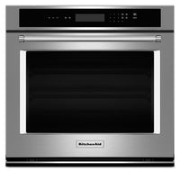 KitchenAid 30” Single Wall Oven with Even-Heat™ Thermal Bake and Broil – Stainless Steel - Electric Wall Oven in Stainless Steel