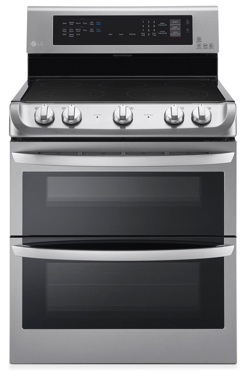 LG 7.3 Cu. Ft. Electric Range with Double Oven – Stainless Steel|Cuisinière électrique LG de 7,3 pi3 avec double four - acier inoxydable|LDE5415S