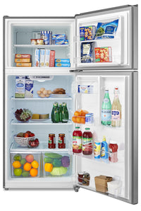 Midea 18 Cu. Ft. Top-Freezer Refrigerator - MT18DDSCR1RCM - Refrigerator in Stainless Steel