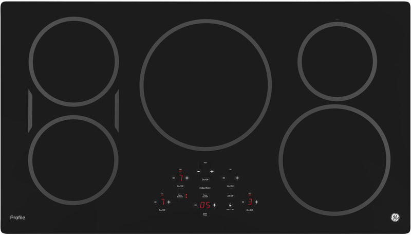 GE Profile 36" Electric Induction Cooktop – PHP9036DJBB - Electric Cooktop in Black