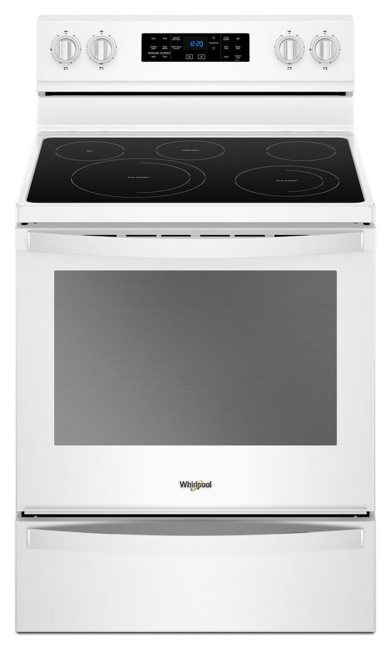 Whirlpool® 6.4 Cu. Ft. Freestanding Electric Range with Frozen Bake™ Technology - Electric Range in White