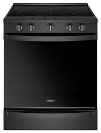 Whirlpool 6.4 Cu. Ft. Smart Slide-in Electric Range with Frozen Bake™ Technology - YWEE750H0HB - Electric Range in Black